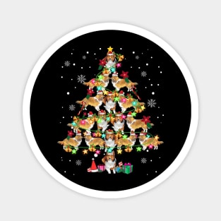 Shetland Sheepdog Christmas Tree Funny Magnet